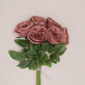 Artificial Silk Roses Austin Cabbage Roses High Quality Flowers for Wedding Bouquets Arrangements Arch Flowers Centerpieces Decorations