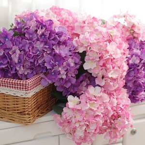 Hydrangea Rustic Floral Arrangement, Pink Hydrangea Flowers Bunch, Flower Bunch, Accents, CenterPiece,Fall Flowers, Spring, Summer JBRW-AGW8