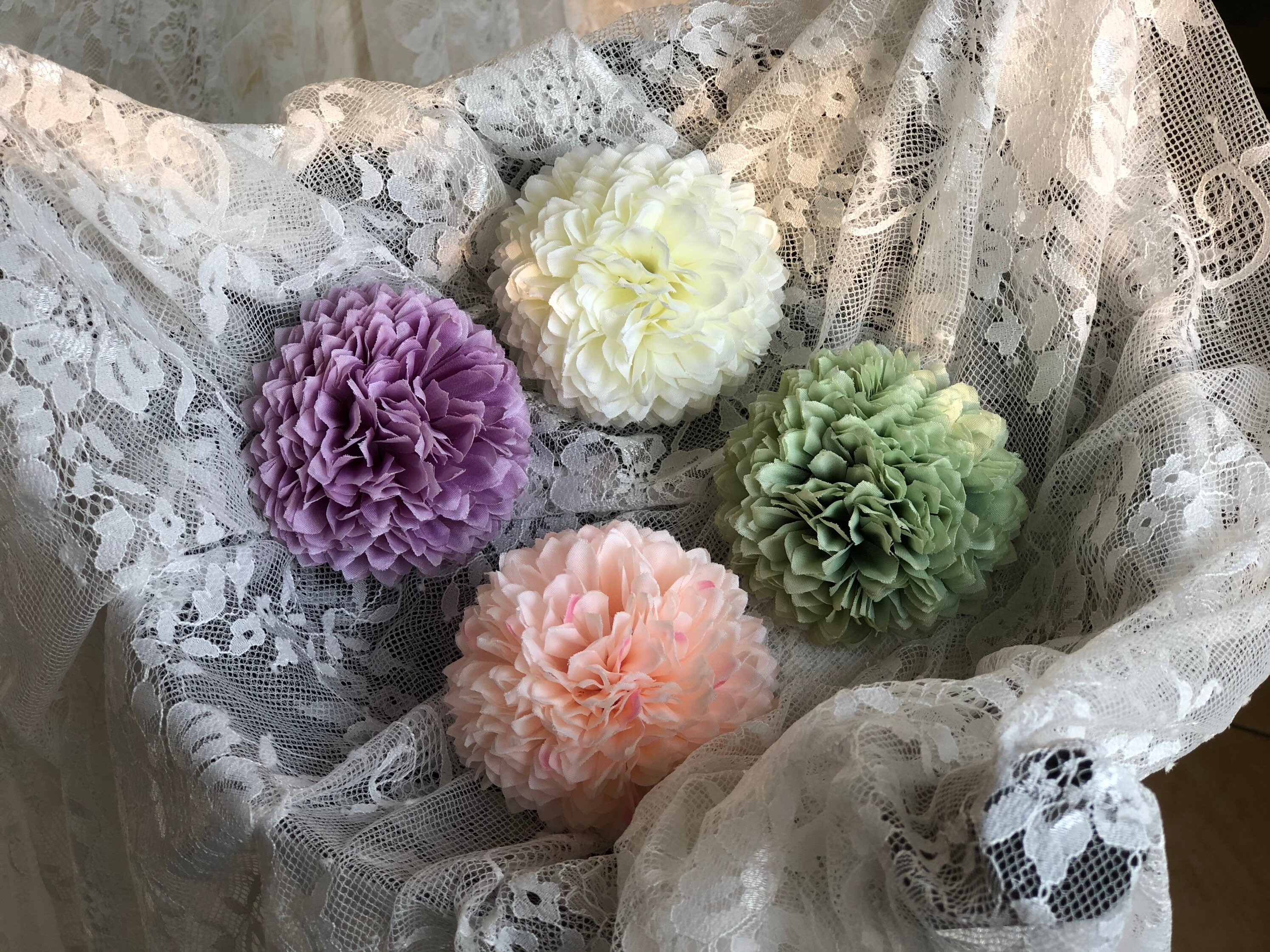 Sage Green Artificial Flower 8CM Big Fake Flowers Silk Etsy