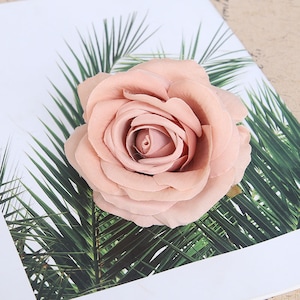 100pcs Dusty Rose Artificial Rose Heads, 10cm High Quality Roses Head, Pink Roses Head Set, Artificial flowers, Faux flowers
