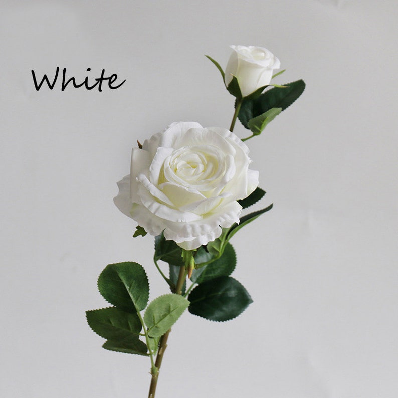 6pcs Artificial Silk Roses Silk English Rose for Wedding Etsy