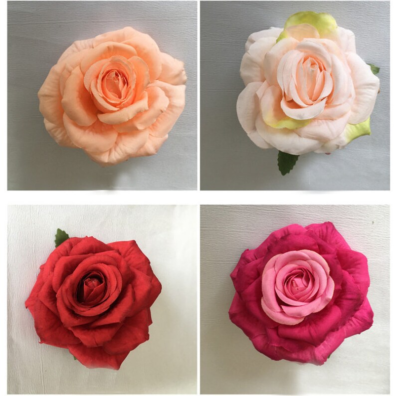 Artificial Silk Rose cake Decor cake Topper Wedding Cake Etsy