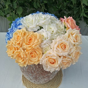 Artificial Silk Rose with Stems, High Quality Rose, Fake Rose Wholesale, Faux Rose Sale in Bulk, Wedding Rose, Wedding Bouquets Flowers