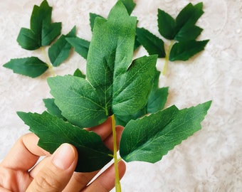 30pcs Artificial Peony Flowers leaves ,Greenery ,Fake Leave ,Faux Leaves ,Wreath Filler