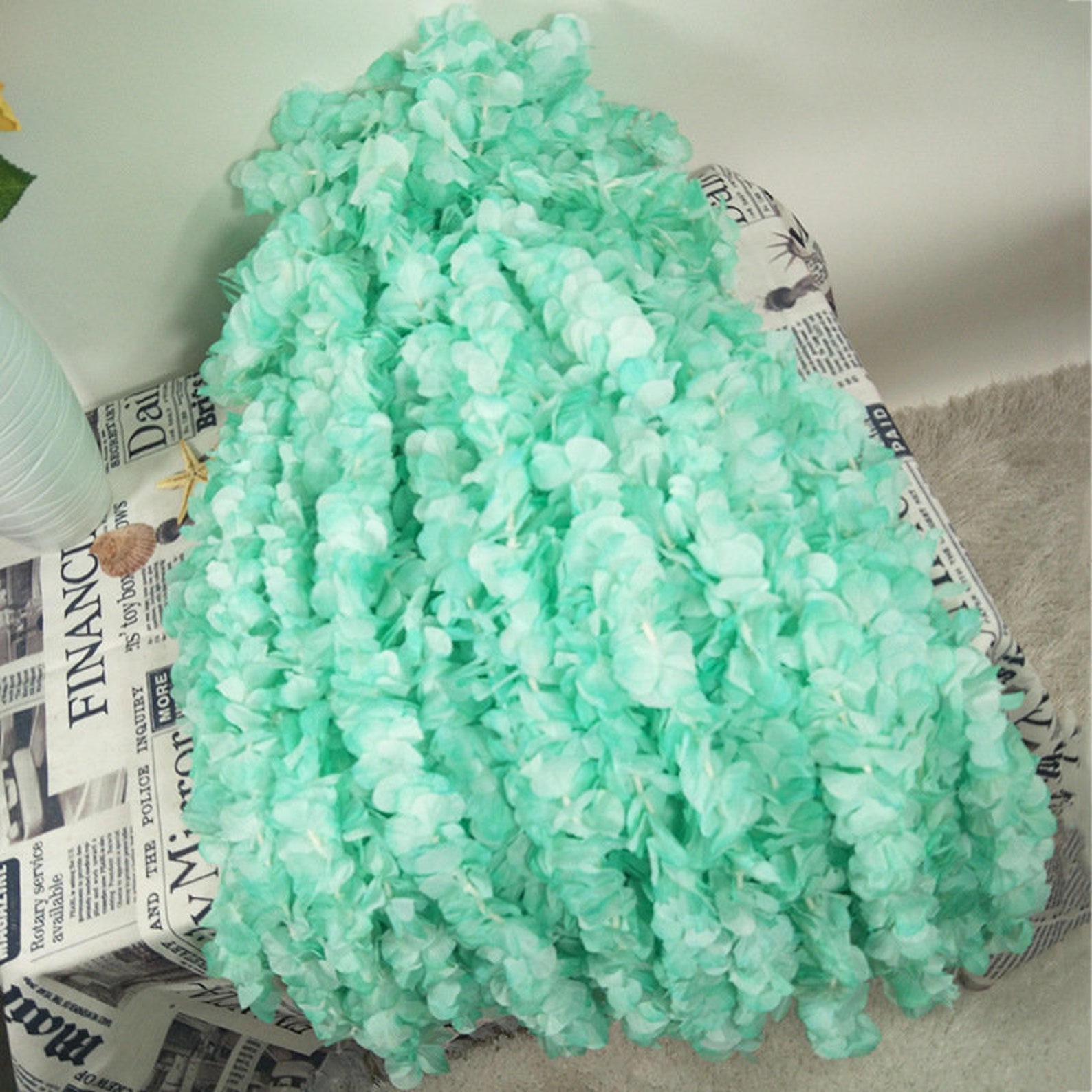 32.8ft Artificial Silk Wisteria Vine Hanging Flowers Garland Etsy