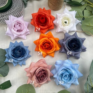 10-100pcs Beautiful Mutil Color Roses, 6CM Rose Head Only Wedding Flowers Wholesale Roses High Quality Roses for Wedding