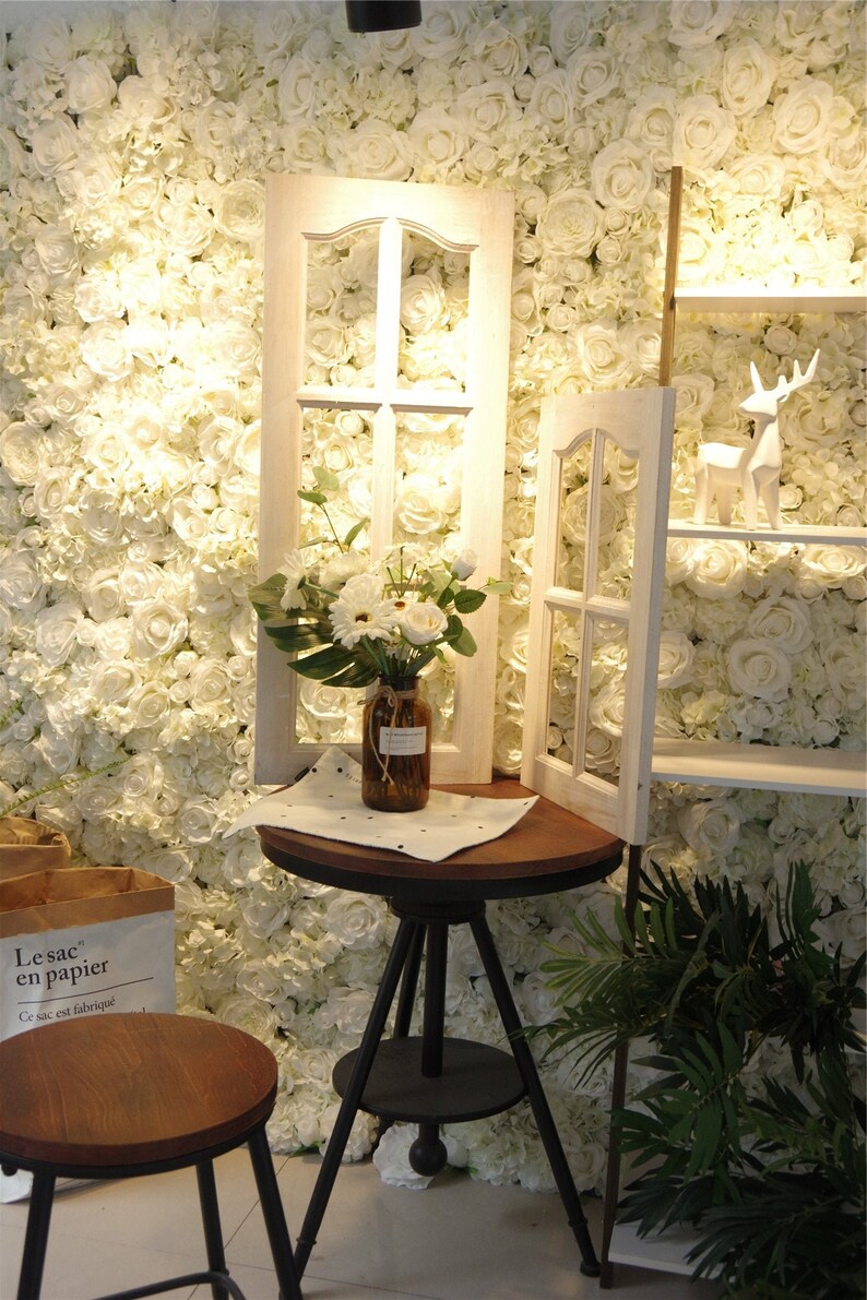 Flower Wall Wedding Flower Wall Baby Shower Decor Flower Etsy