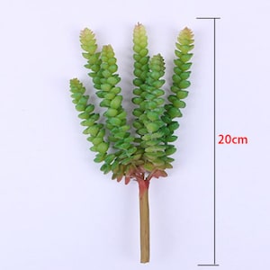 1pcs Artificial Succulent Plants Faux Flocking Succulents Assorted Unpotted Succulent Plants Arrangement Textured Cactus Stems CXRW-RTF16