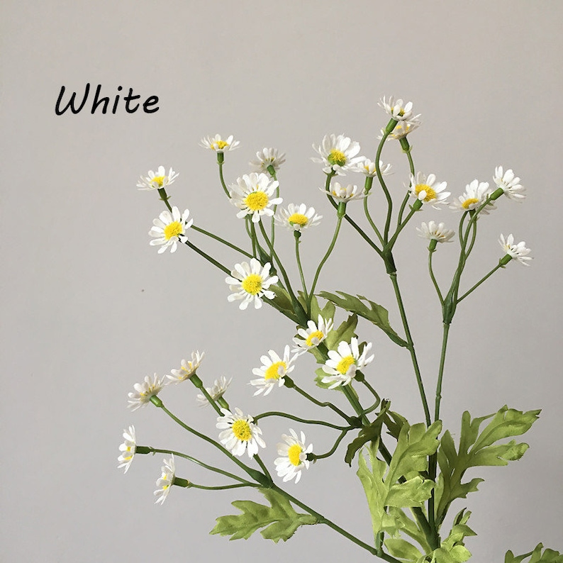 21'' Silk Daisy Bush 10Color Artificial Daisies Faux Etsy