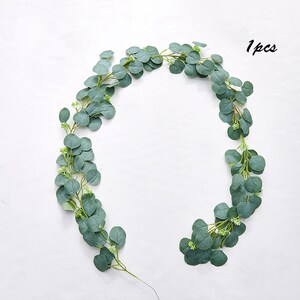 6Feet Seeded Eucalyptus Garland, Eucalyptus Leaves Runner Table Garland, Eucalyptus Greenery Garlands