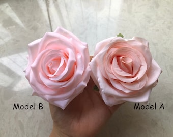 9cm Blush Artificial Rose Head, Blush Artificial Flowers for Wedding Decoration Bouquets Centerpieces Flowers Wholesale High Quality Flowers