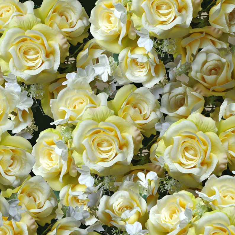 10100pcs Ivory Rose Head Flowers Artificial Roses Head Bulk Etsy