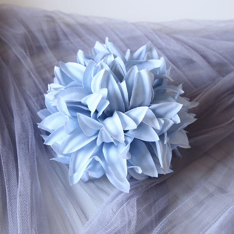20100pcs Dusty Blue Artificial Flowers Heads 10cm High Etsy