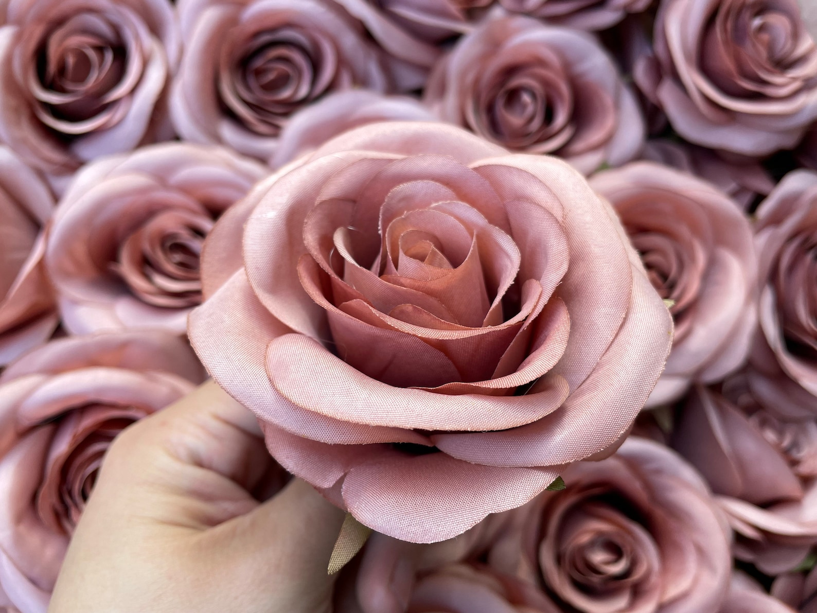 New Model 2022 Dusty Rose Silk Flowers Wholesale Mauve Roses Etsy