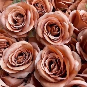 Orange Artificial Roses 9cm Whoesale Flowers Fall Wedding Color Flowers, Orange Silk Roses for Wedding Bouquets DIY Project 10-100pcs