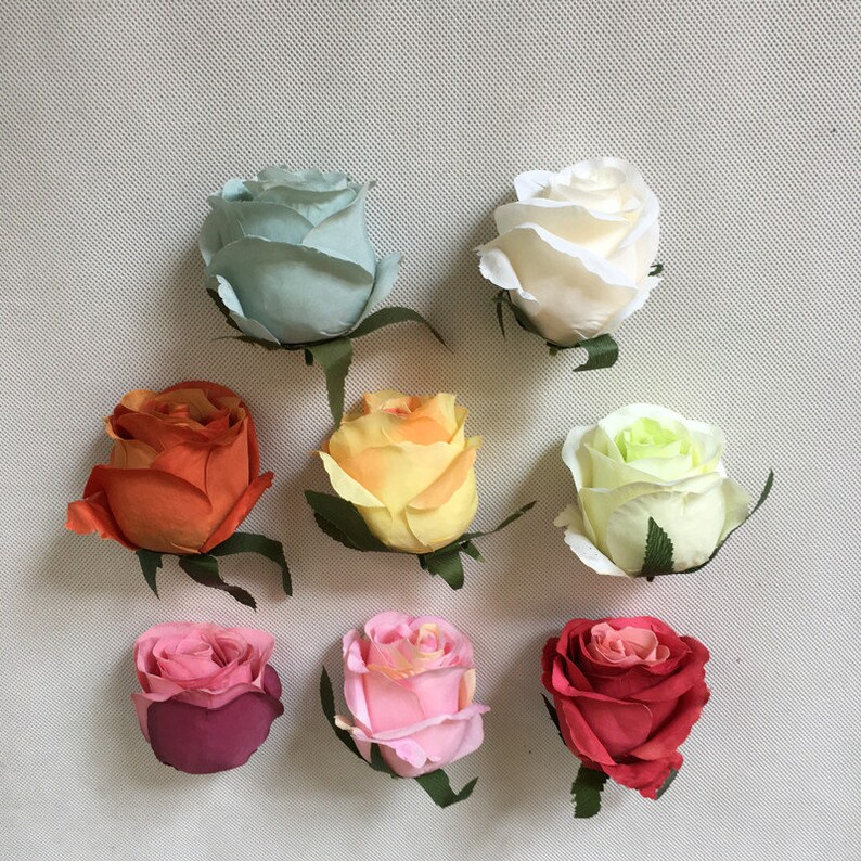 Silk Rose Flowers high Quality Silk Rose Head 10pcs faux Etsy