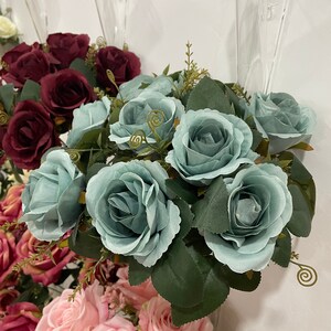 New Model 100pcs Wholesale Flowers Head Only Artificial Flowers Head High Quality Fake Roses in Bluk Wedding Flowers for Arrangements