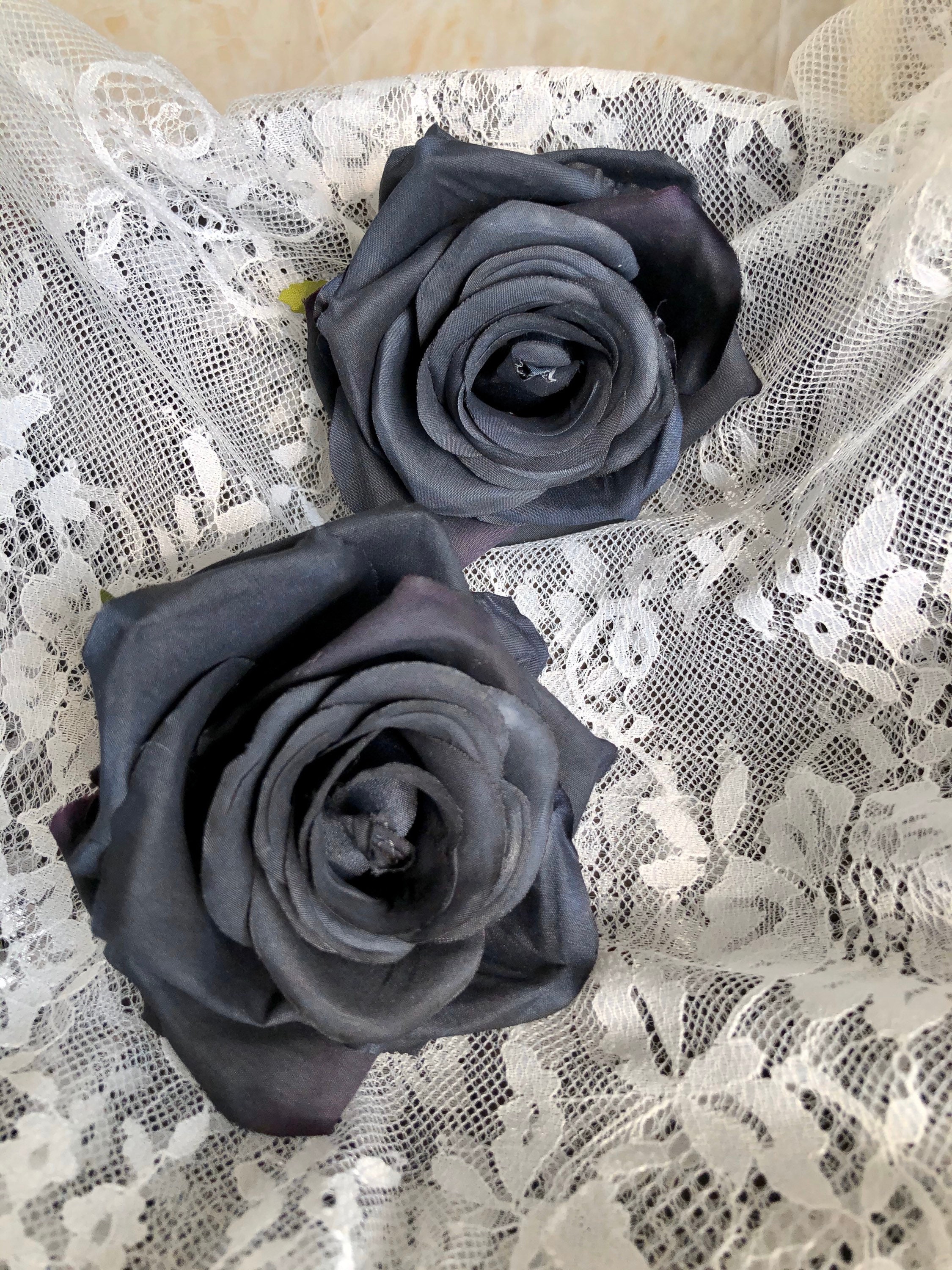 30100PCS Black Artificial Rose Black Flowers Black Silk Etsy