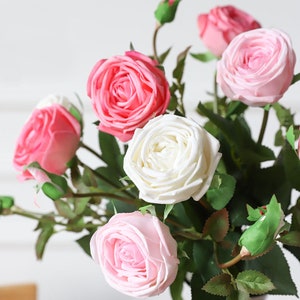 High Quaulity Latex Real Touch Rose Artificial Flower Bouquet for Wedding Holiday Bridal Bouquet Home Party Decor Bridesmaid CXRW-RTF36
