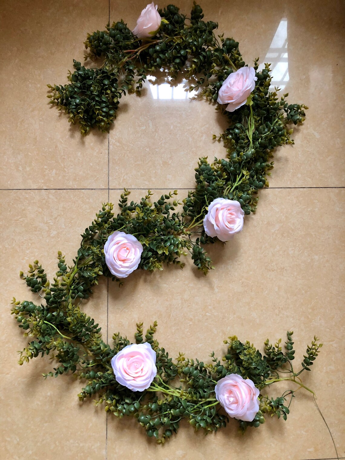 6ft Rustic Eucalyptus Table Runner Garland Christmas Garland Etsy