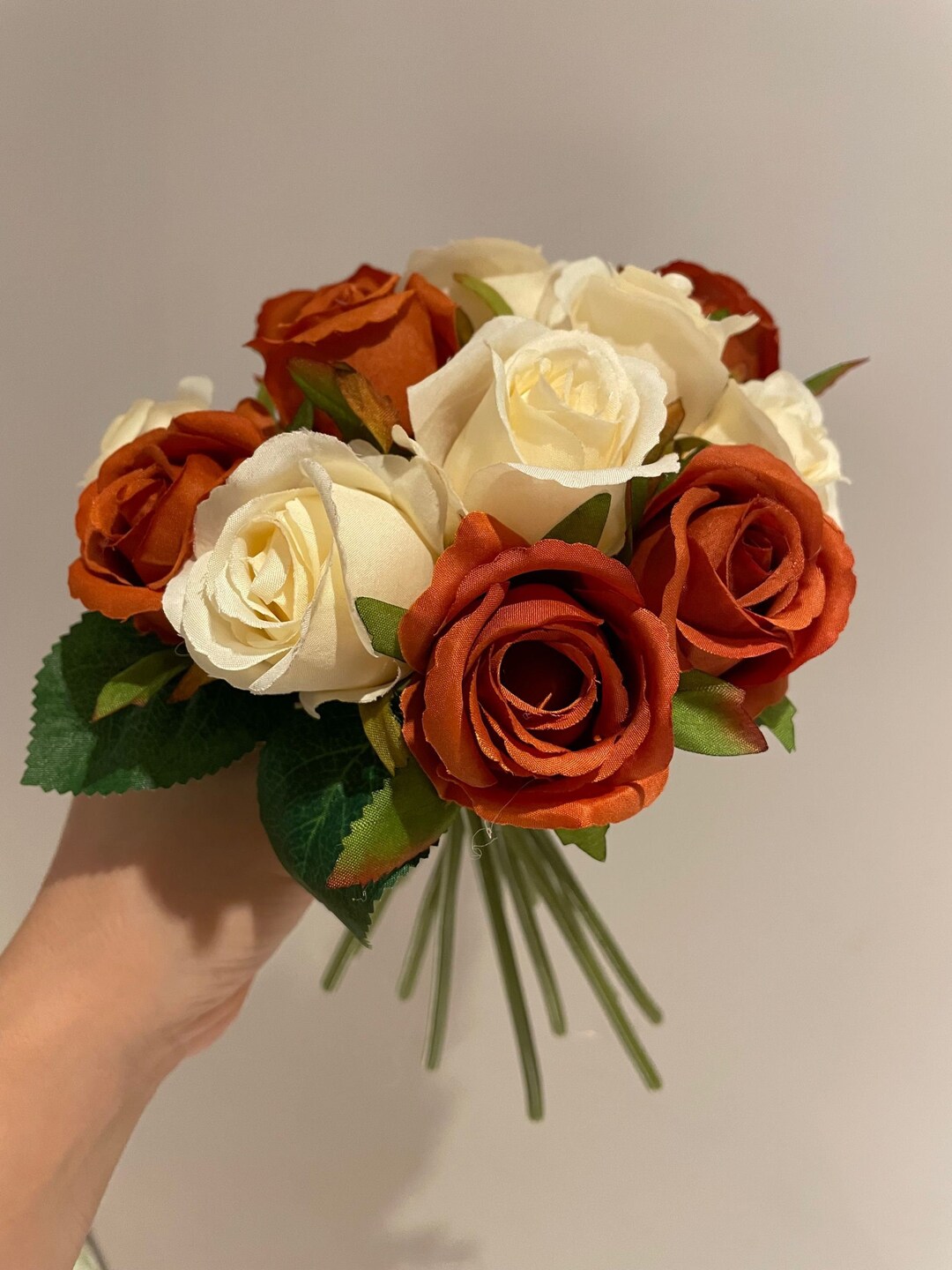 24 Heads Artificial Rose Flowers Bouquet Silk Flowers Rose for Home ...