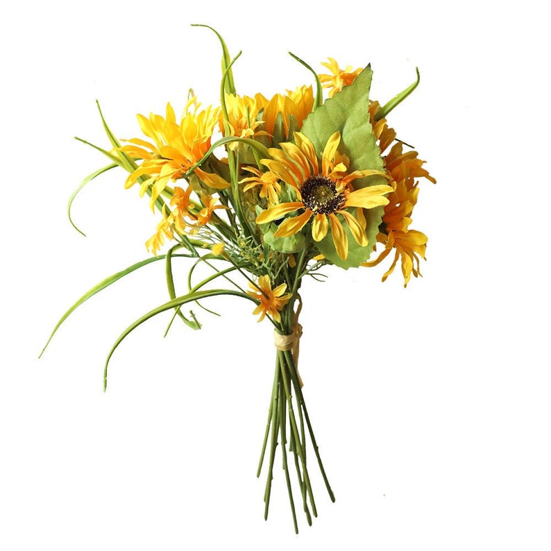 Artificial Sunflower Bunch Wholesale Artificial Sunflowers Etsy