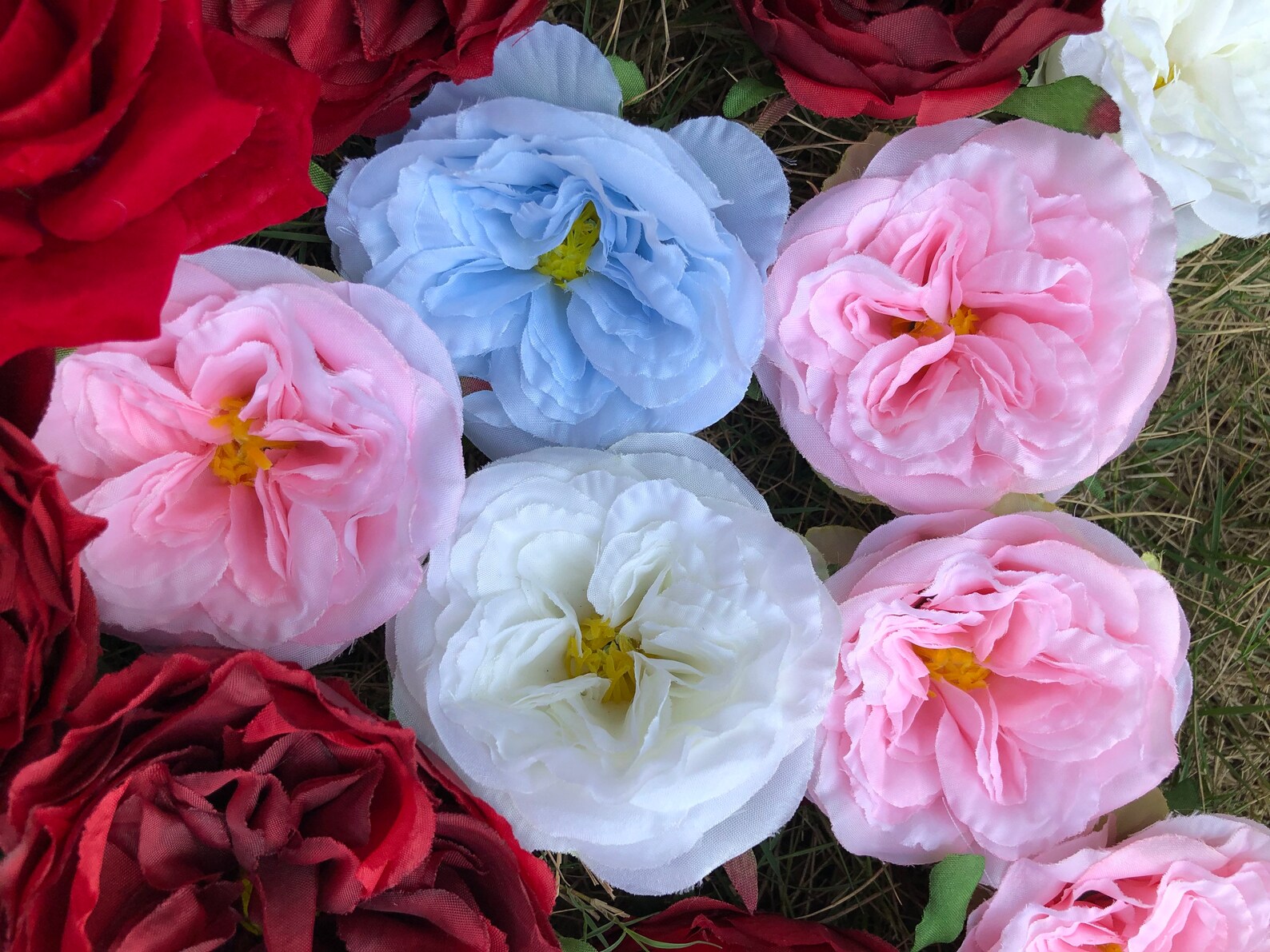 20PCS Pink Artificial Roses Fake Artificial Silk Roses Faux Etsy