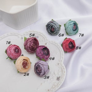 Camellia flowers, camellia Buds,3.5cm small flowers head, artificial flowers head for corsage/boutonniere/wrist flowers