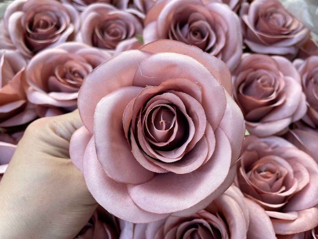 New Model 2022 Dusty Rose Silk Flowers Wholesale Mauve Roses Etsy