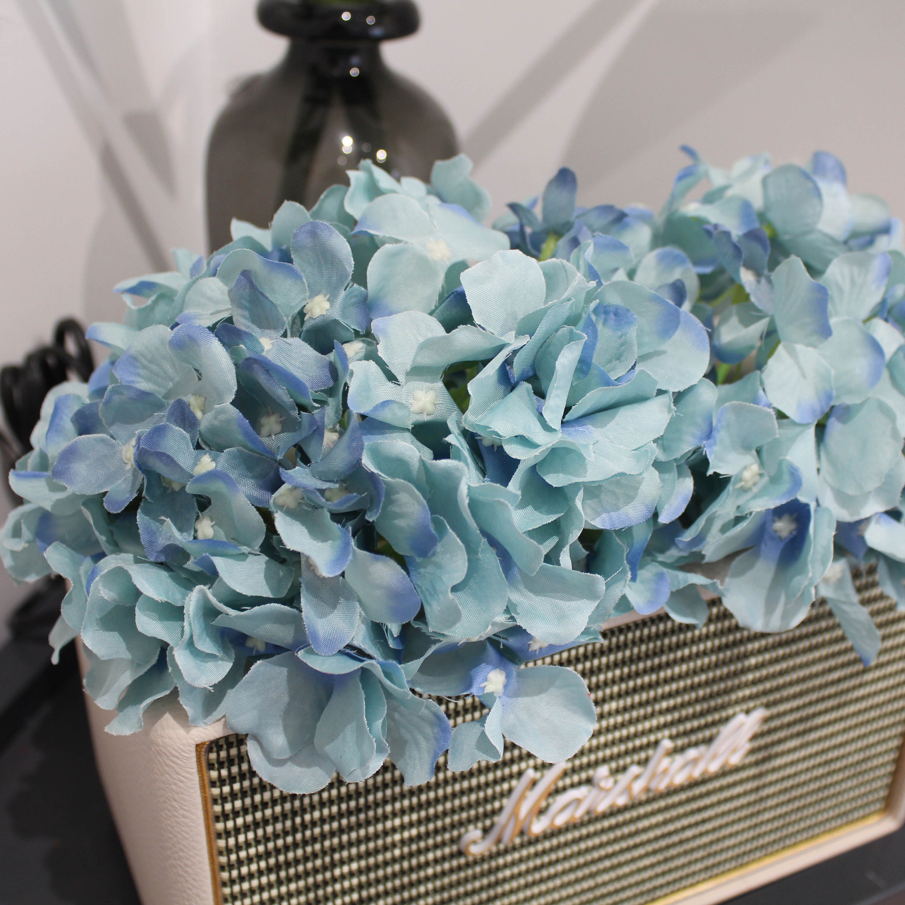 50-100 Teal Artificial Silk Hydrangea Flowers Faux Artificial - Etsy