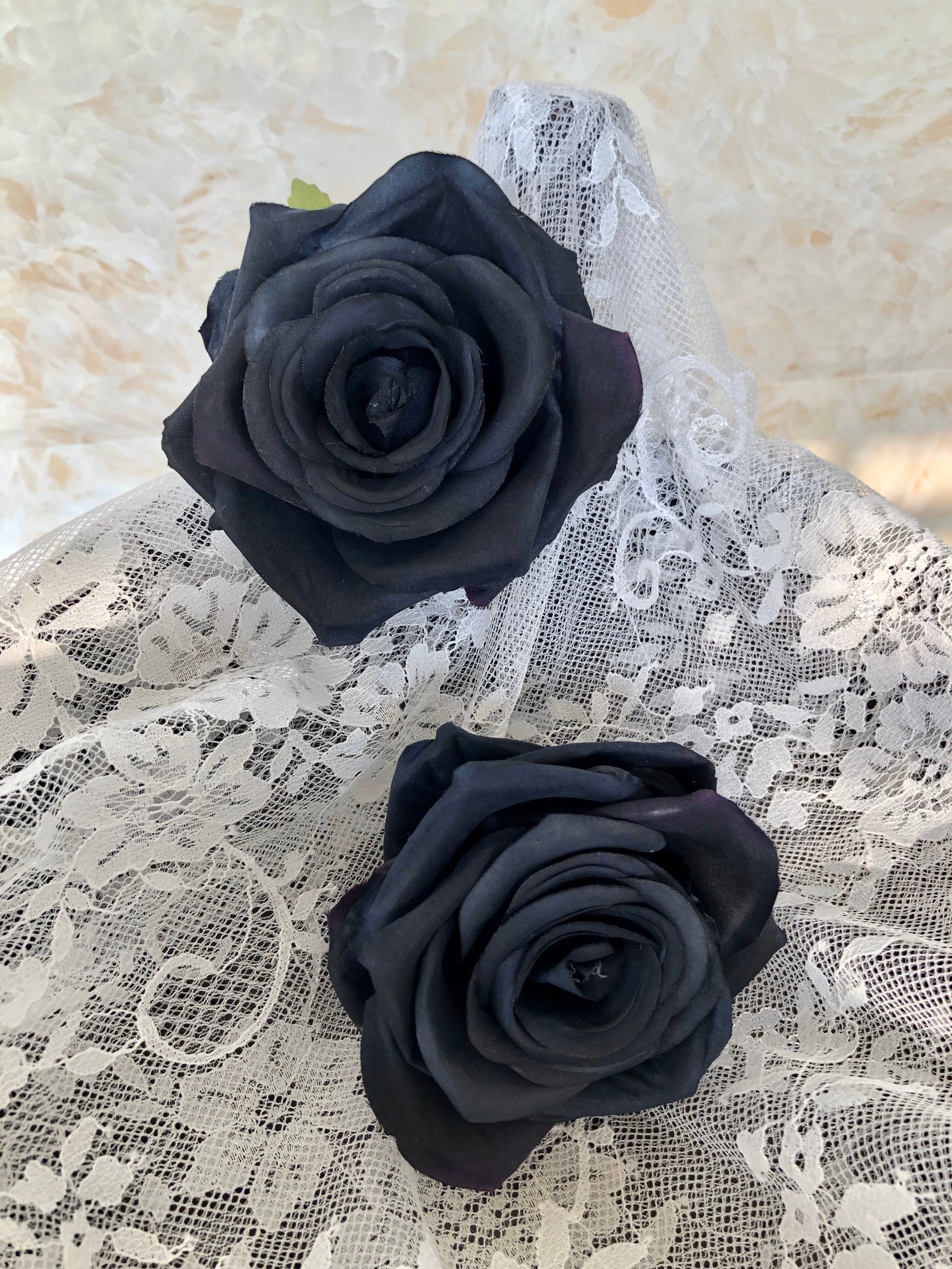 30100PCS Black Artificial Rose Black Flowers Black Silk Etsy