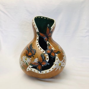 Monarch Butterfly Vase