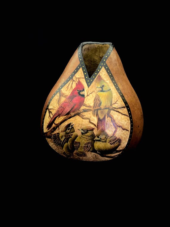 Cardinal Family Gourd