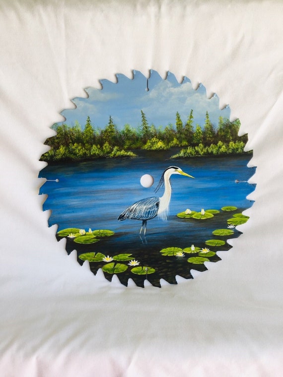 Great Blue Heron Sawblade