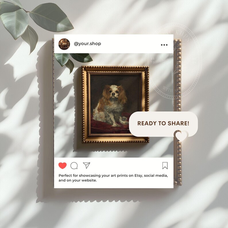 Gold Beaded Frame Mockup 4x5 Ratio Ornate Wall Art Mockup Vintage Digital Download Elegant Sunlit Shadows Classic Artwork Display PSD File image 3