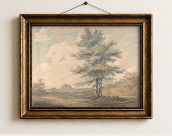 Landscape Frame Mockup | Antique Bronze Wide Art (4x3 Horizontal PSD + Canva)