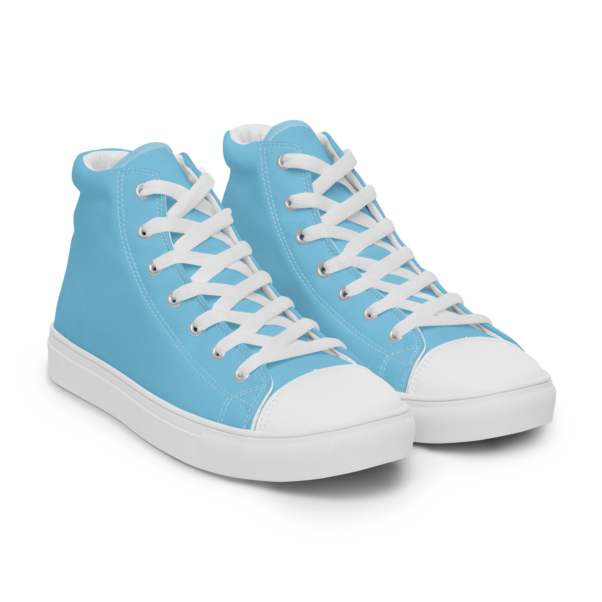 sky blue canvas shoes