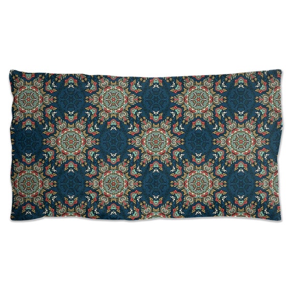 Dark Teal Boho Pattern Pillow Shams Etsy Australia