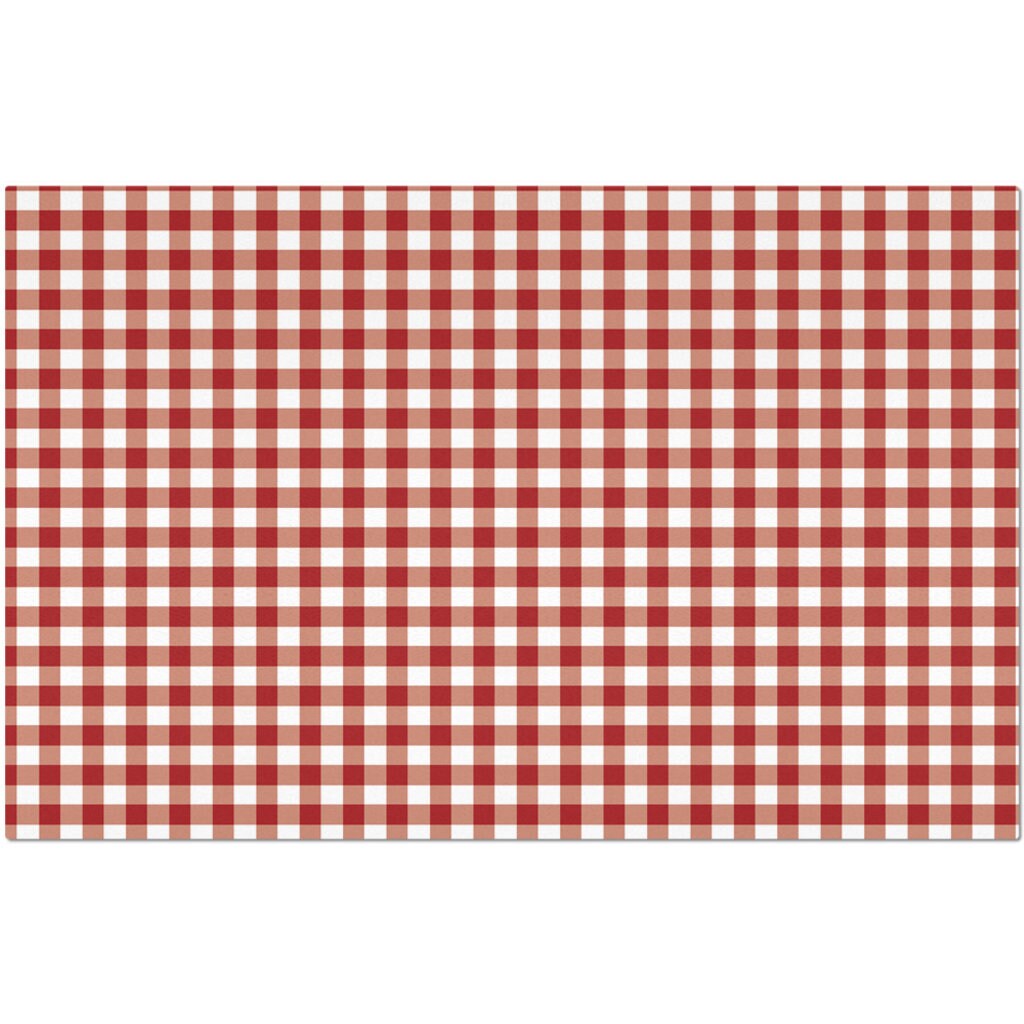 Classic Red Checkered Placemat Etsy