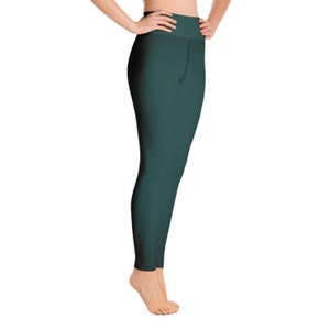 Dark Turquoise Yoga Leggings - Super soft, stretchy and comfortable