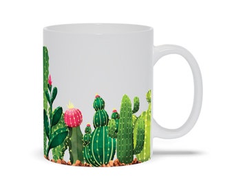 Mug With Cactus Design