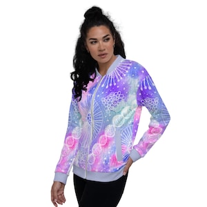 Colorful Tie Dye Unisex Bomber Jacket