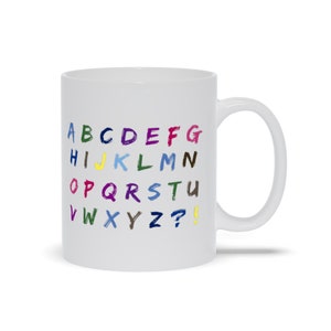 Alphabet Mug, Learning The Alphabet,