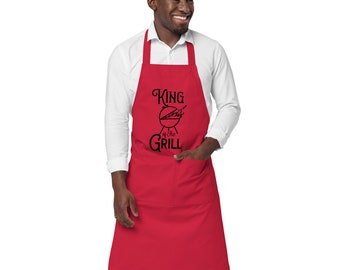 King Of The Grill | 100% Organic Cotton Apron