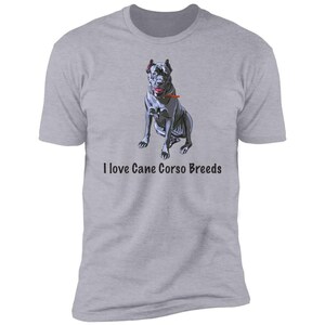 Premium Short Sleeve Tee with Cane Corso Breed Design