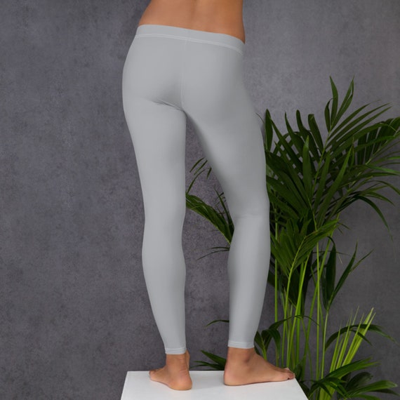 Plain Light Gray Leggings | Etsy