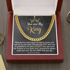 You are My King | Cuban Link Chain Necklace for Your King | Made in USA