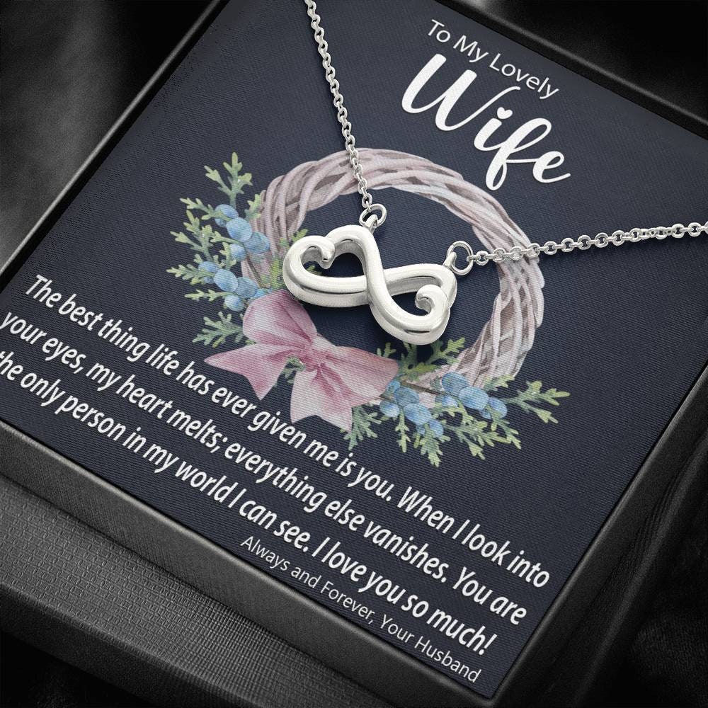 Heart-shaped Infinity Symbol Necklace 