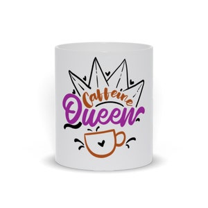Koffein Königin Kaffeebecher - Kaffee-Liebhaber-Geschenk-Becher