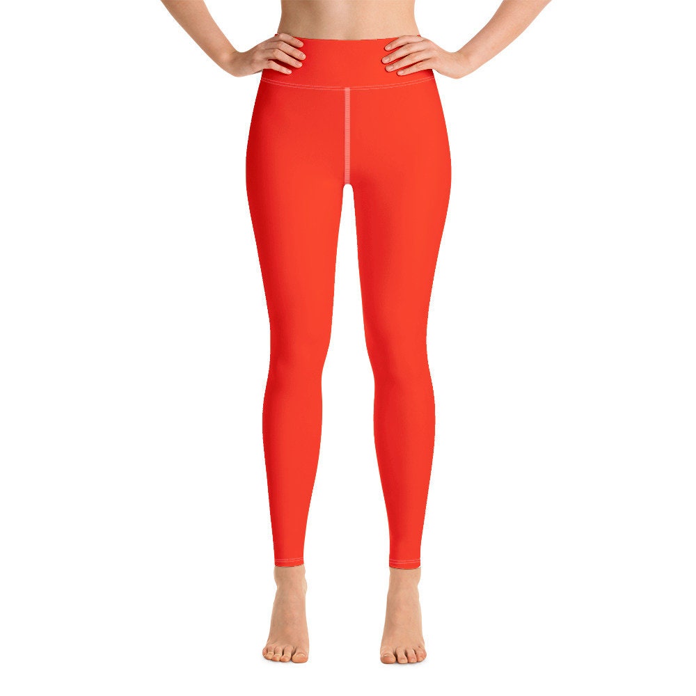 Scarlet Red Yoga Leggings -  Canada